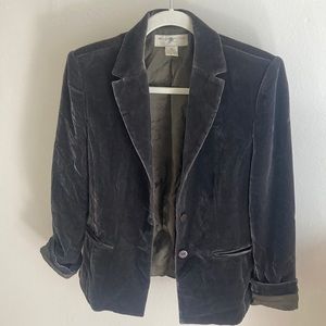 Velvet suit jacket